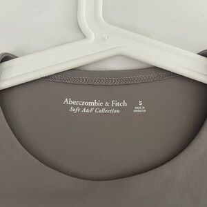 Abercrombie & Fitch Soft A&F Collection Scoop Neck Bodysuit - Taupe S